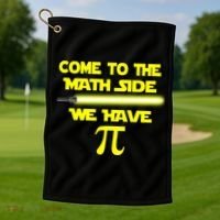 Come To The Math Side We Have Pi Golf Towel thumb 1