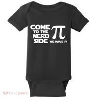 Come To The Nerd Side We Have Pi Baby Bodysuit thumb 0