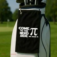 Come To The Nerd Side We Have Pi Golf Towel thumb 2
