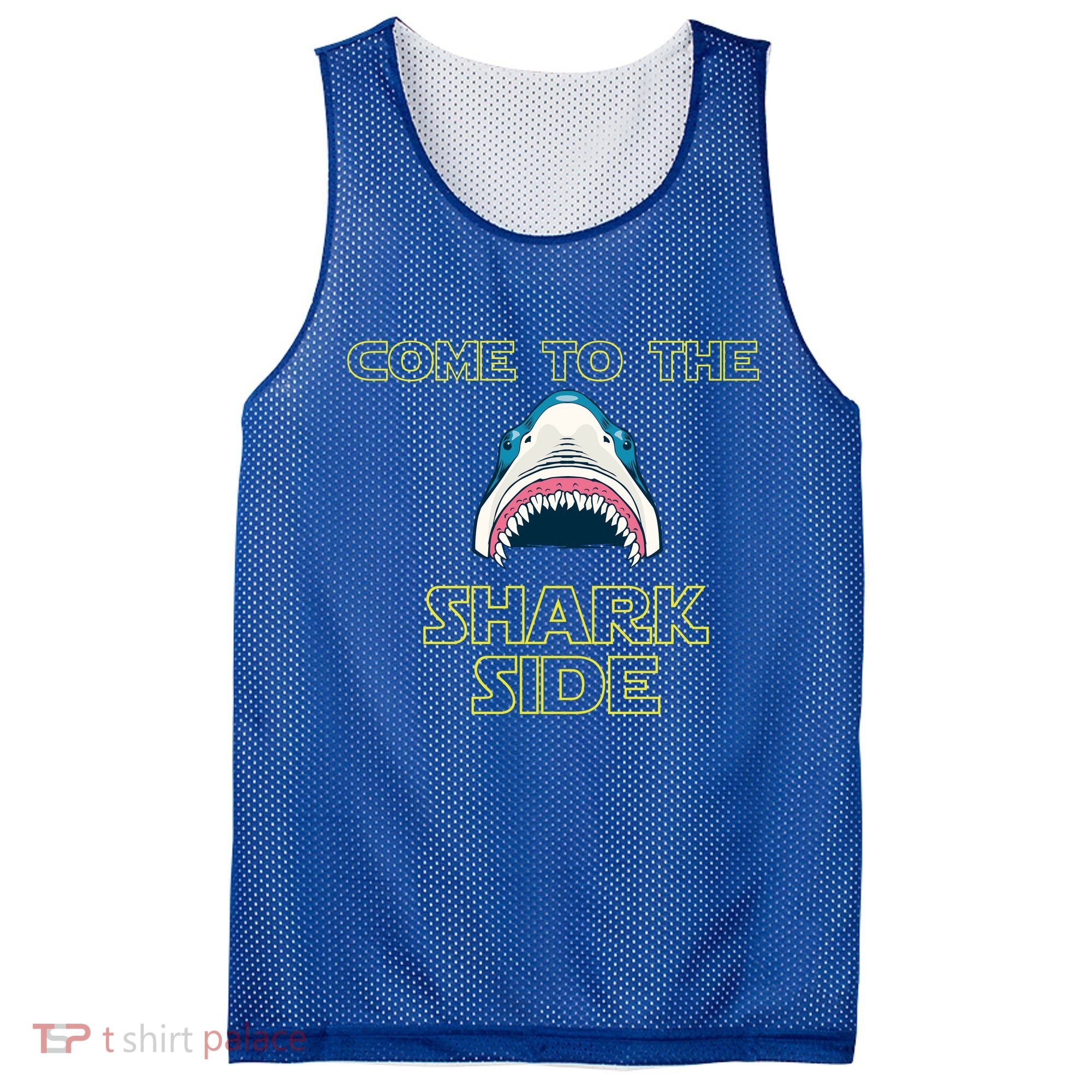 Come To The Shark Side Mesh Reversible Basketball Jersey Tank