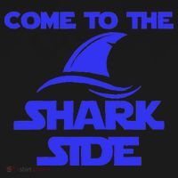 Come To The Shark Side Funny Backpack thumb 2