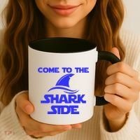 Come To The Shark Side Funny Coffee Mug thumb 3