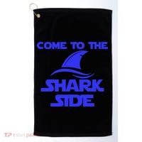 Come To The Shark Side Funny Golf Towel thumb 0