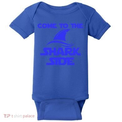 Come To The Shark Side Funny Baby Bodysuit