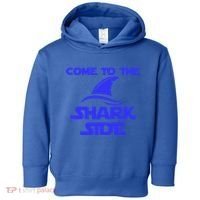 Come To The Shark Side Funny Toddler Hoodie thumb 0