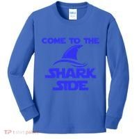 Come To The Shark Side Funny Kids Long Sleeve Shirt thumb 0