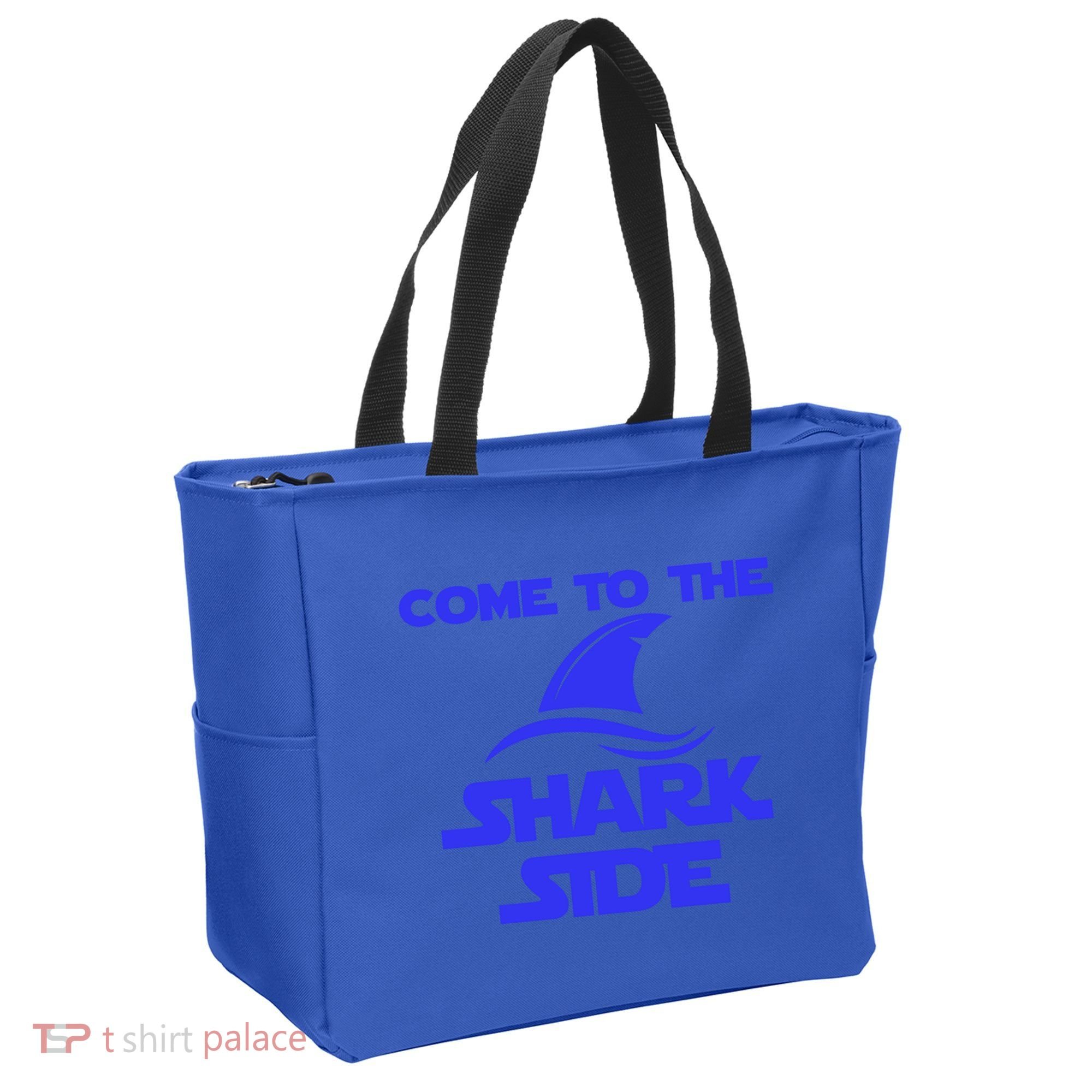 Come To The Shark Side Funny Tote Bag