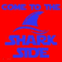 Come To The Shark Side Funny Santa Hat thumb 1