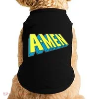 Comic Superhero Styled A-MEN  Doggie Tank thumb 0