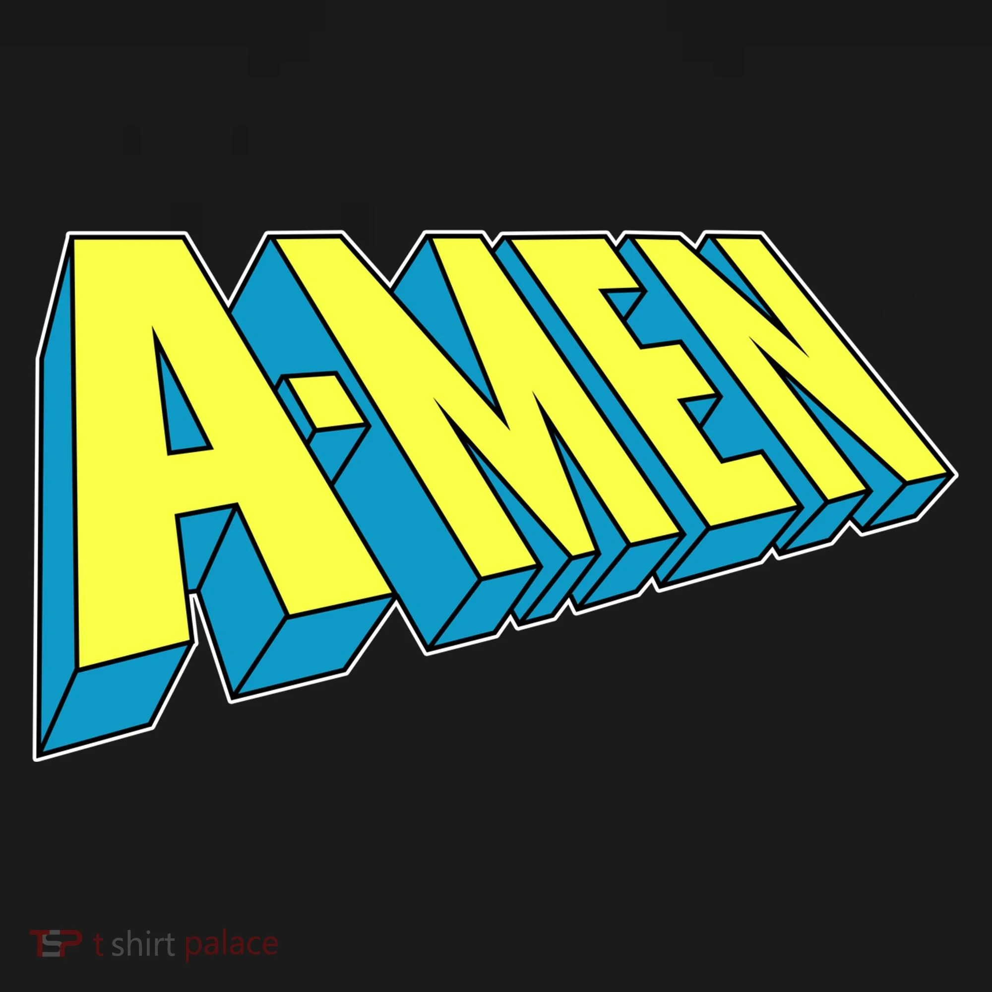 Comic Superhero Styled A-MEN  Doggie Tank