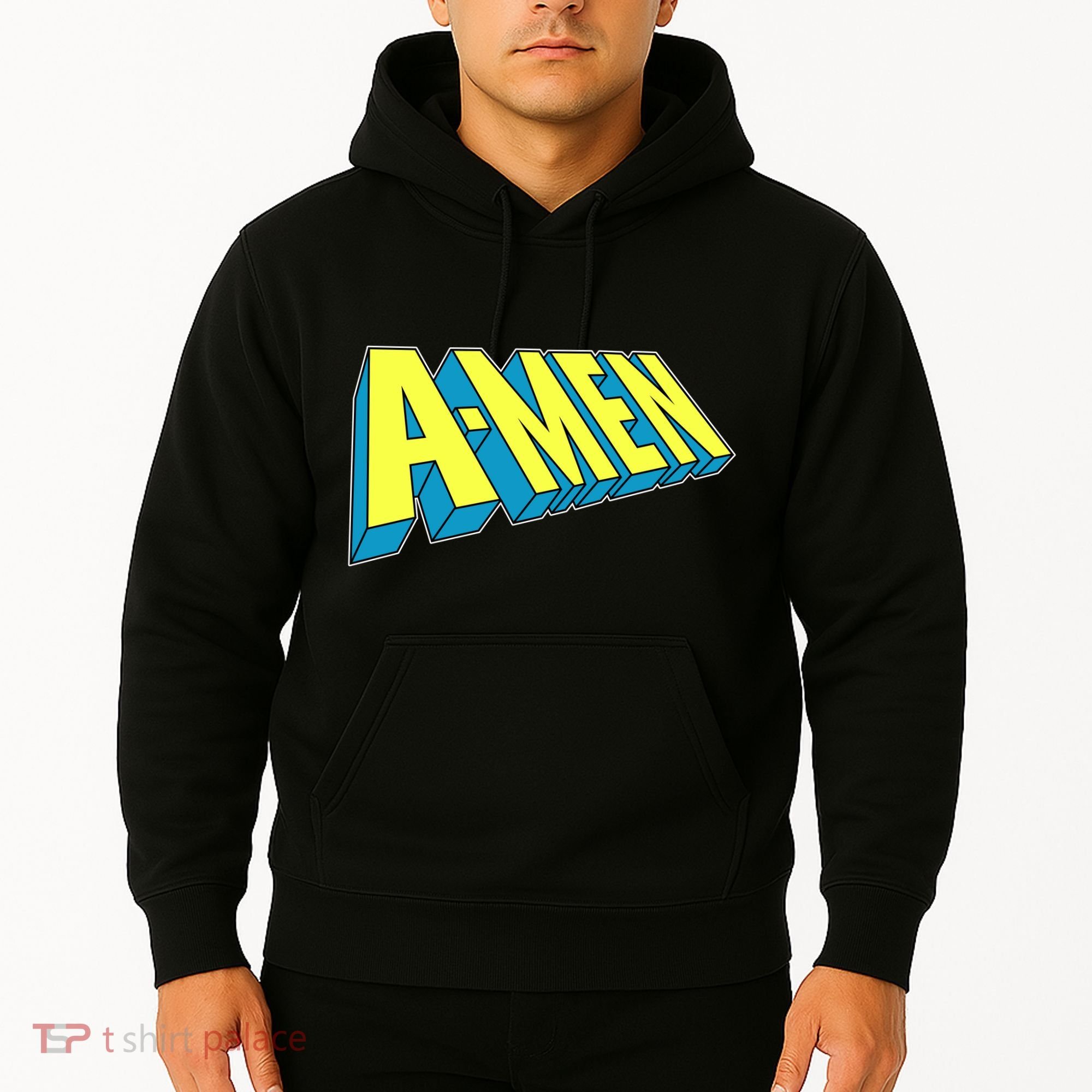 Comic Superhero Styled A-MEN  Hoodie