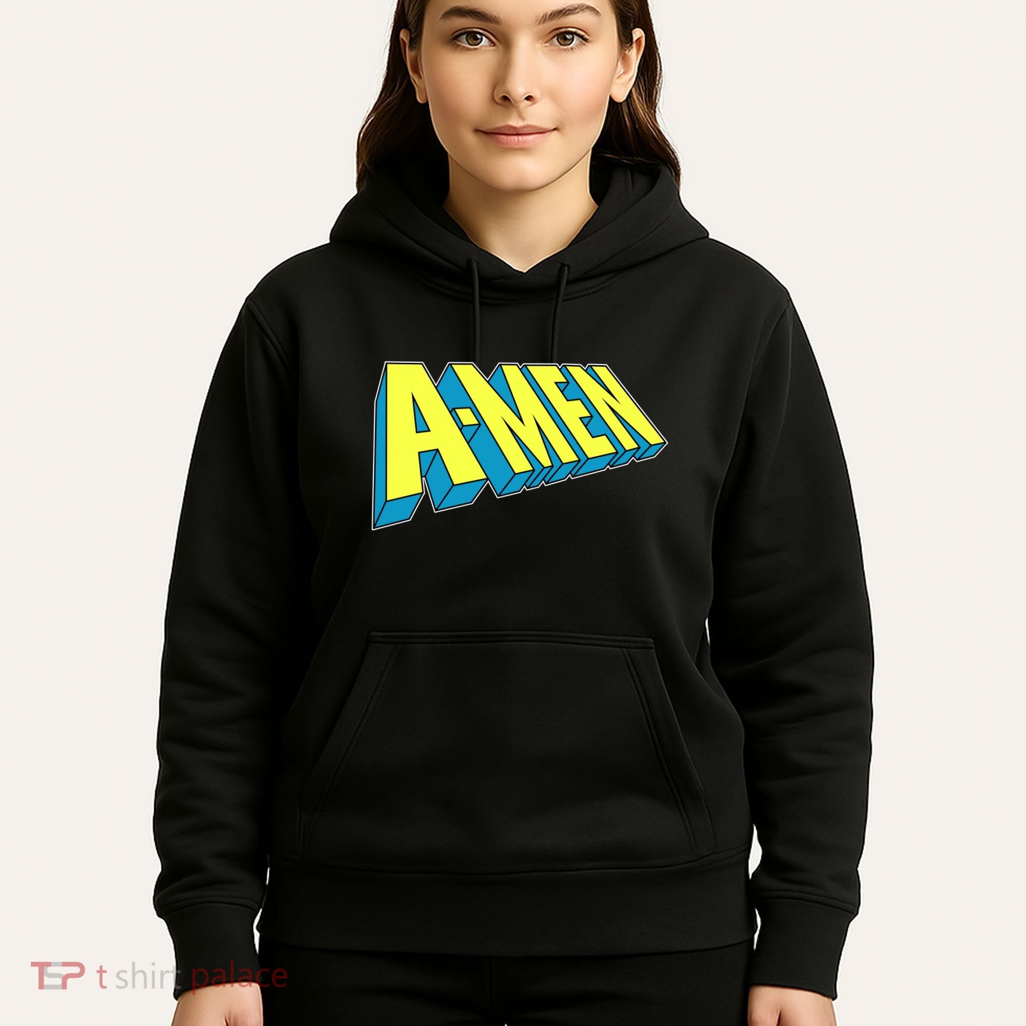 Comic Superhero Styled A-MEN  Hoodie