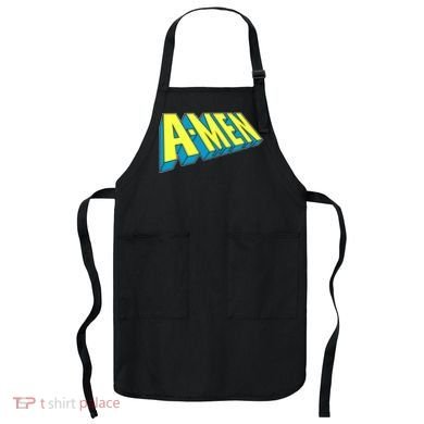 Comic Superhero Styled A-MEN  Apron