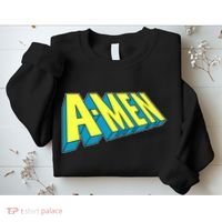 Comic Superhero Styled A-MEN  Sweatshirt thumb 2