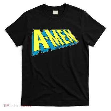 Comic Superhero Styled A-MEN  T-Shirt