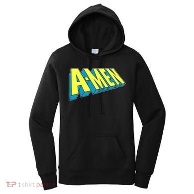 Comic Superhero Styled A-MEN  Women's Hoodie