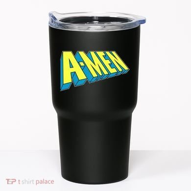 Comic Superhero Styled A-MEN  Tumbler