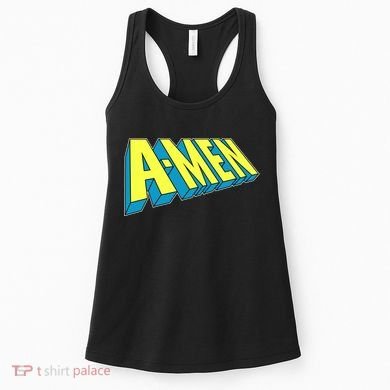 Comic Superhero Styled A-MEN  Women's Tank Top