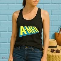 Comic Superhero Styled A-MEN  Women's Tank Top thumb 2
