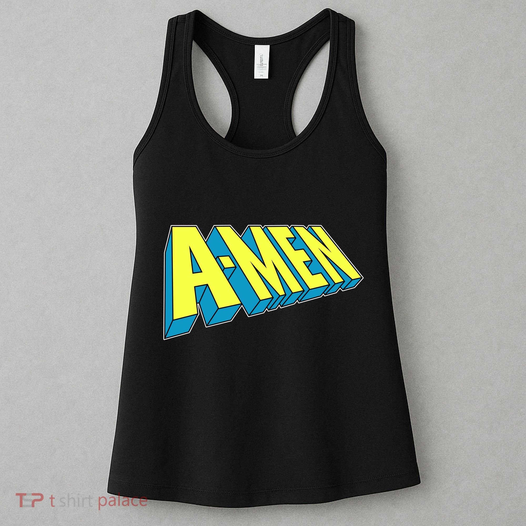 Comic Superhero Styled A-MEN  Women's Tank Top