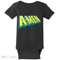 Comic Superhero Styled A-MEN  Baby Bodysuit thumb 0