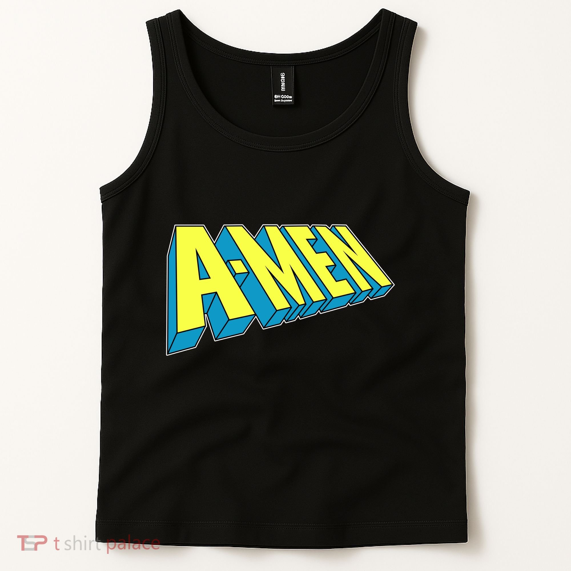 Comic Superhero Styled A-MEN  Tank Top