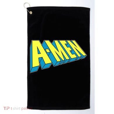 Comic Superhero Styled A-MEN  Golf Towel