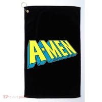 Comic Superhero Styled A-MEN  Golf Towel thumb 0