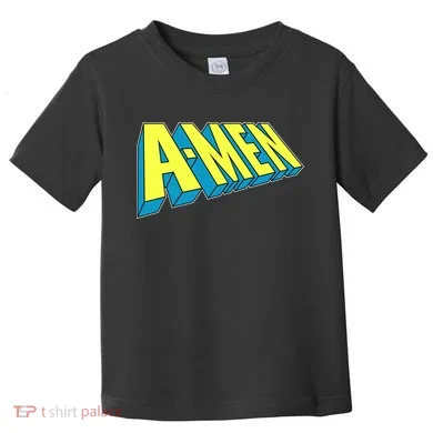 Comic Superhero Styled A-MEN Toddler T-Shirt