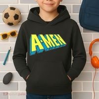 Comic Superhero Styled A-MEN  Kids Hoodie thumb 2