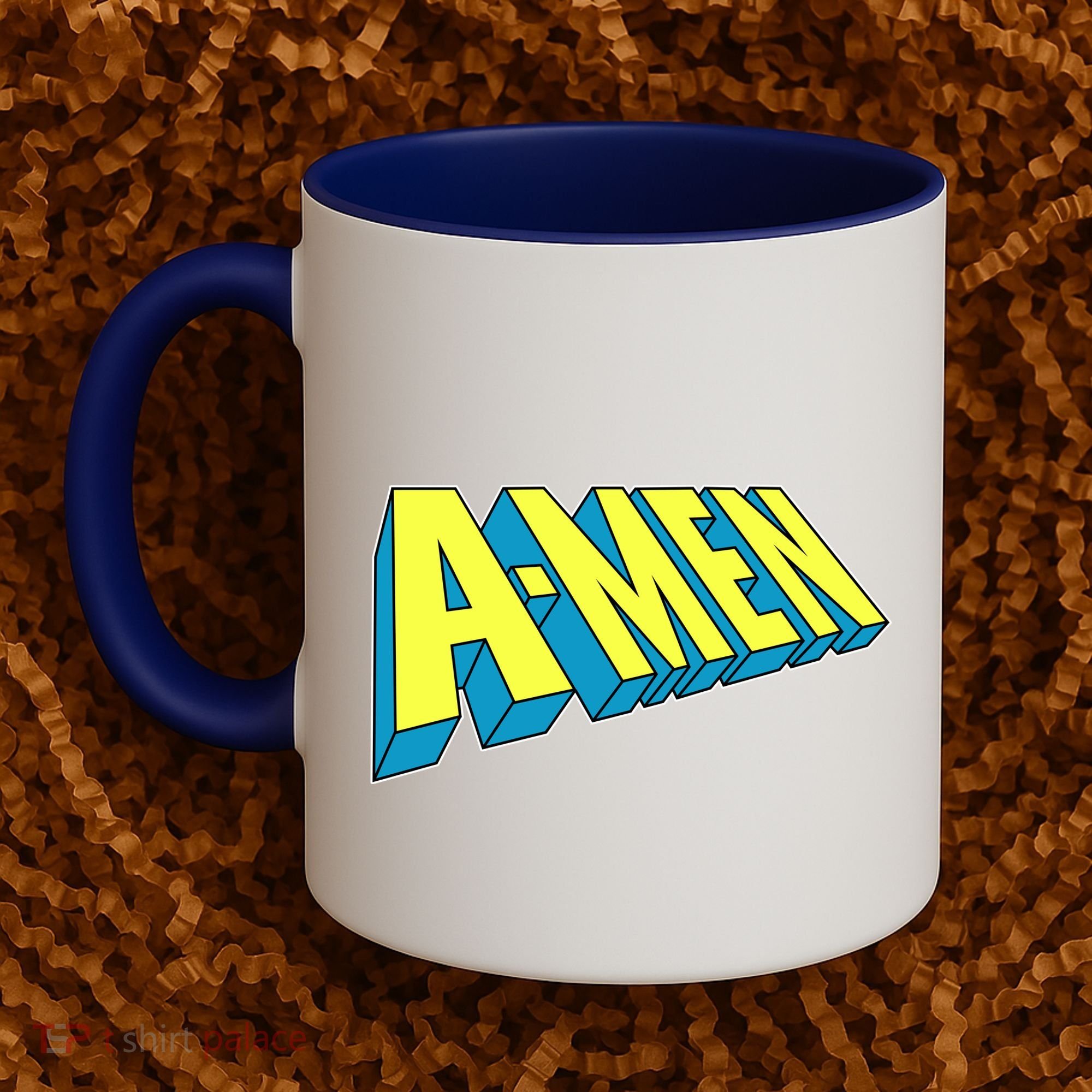 Comic Superhero Styled A-MEN  Coffee Mug