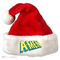 Comic Superhero Styled A-MEN  Santa Hat thumb 0