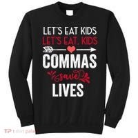 Commas Save Lives Funny Sweatshirt thumb 0