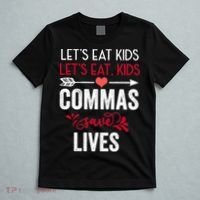 Commas Save Lives Funny T-Shirt thumb 5