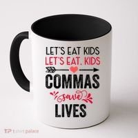 Commas Save Lives Funny Coffee Mug thumb 0