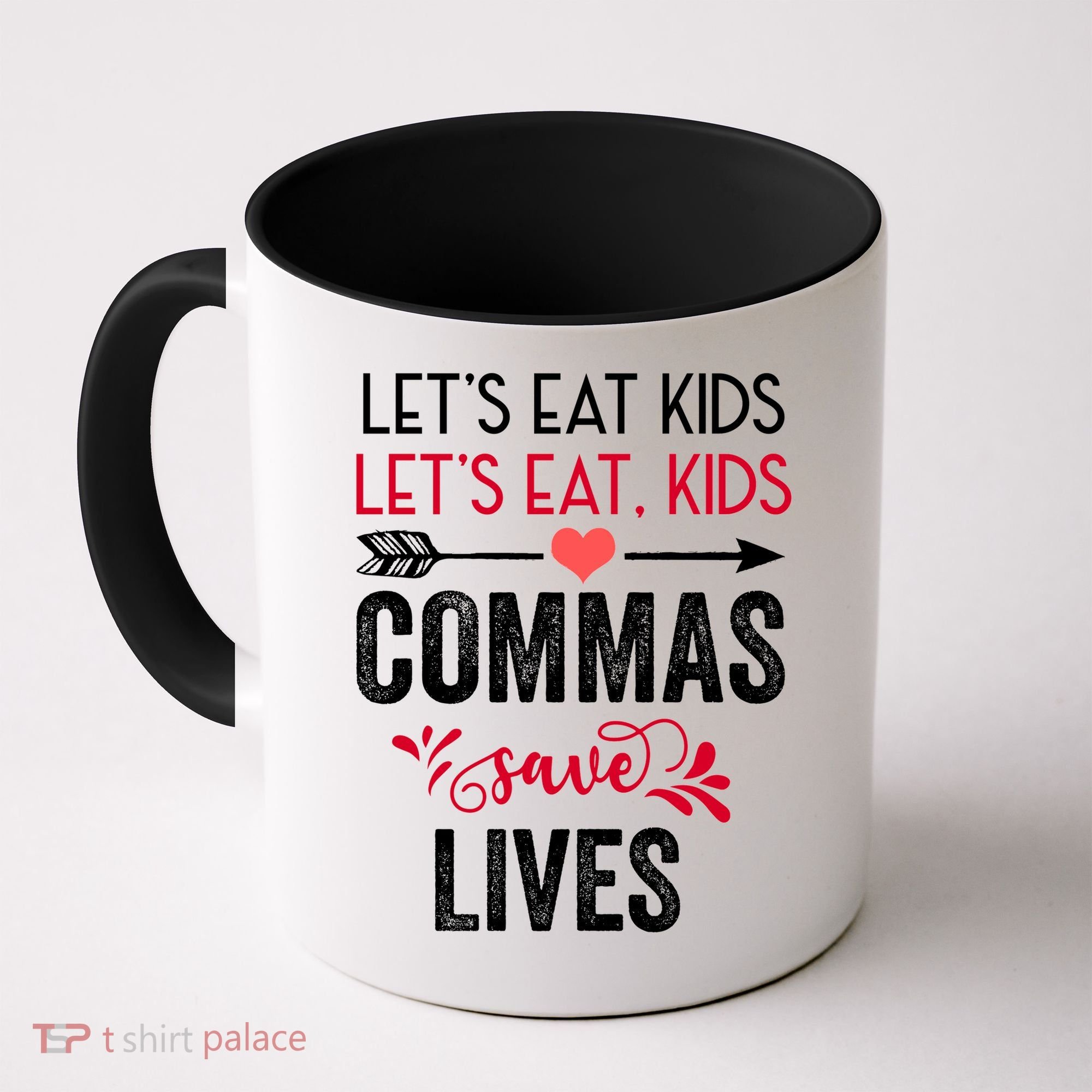 Commas Save Lives Funny Coffee Mug