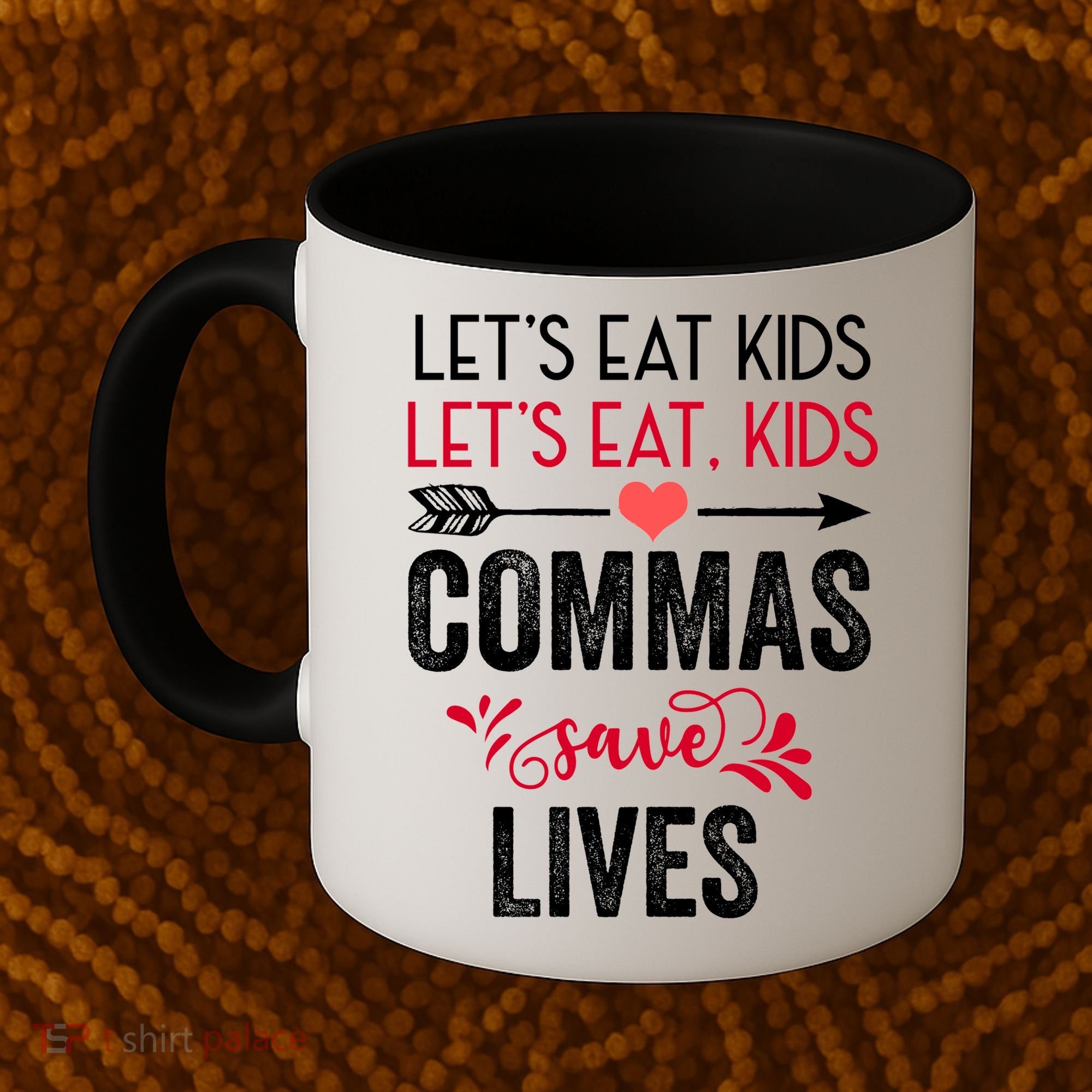 Commas Save Lives Funny Coffee Mug