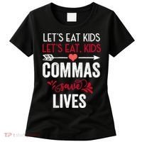 Commas Save Lives Funny Women's T-Shirt thumb 0