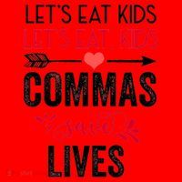 Commas Save Lives Funny Santa Hat thumb 1