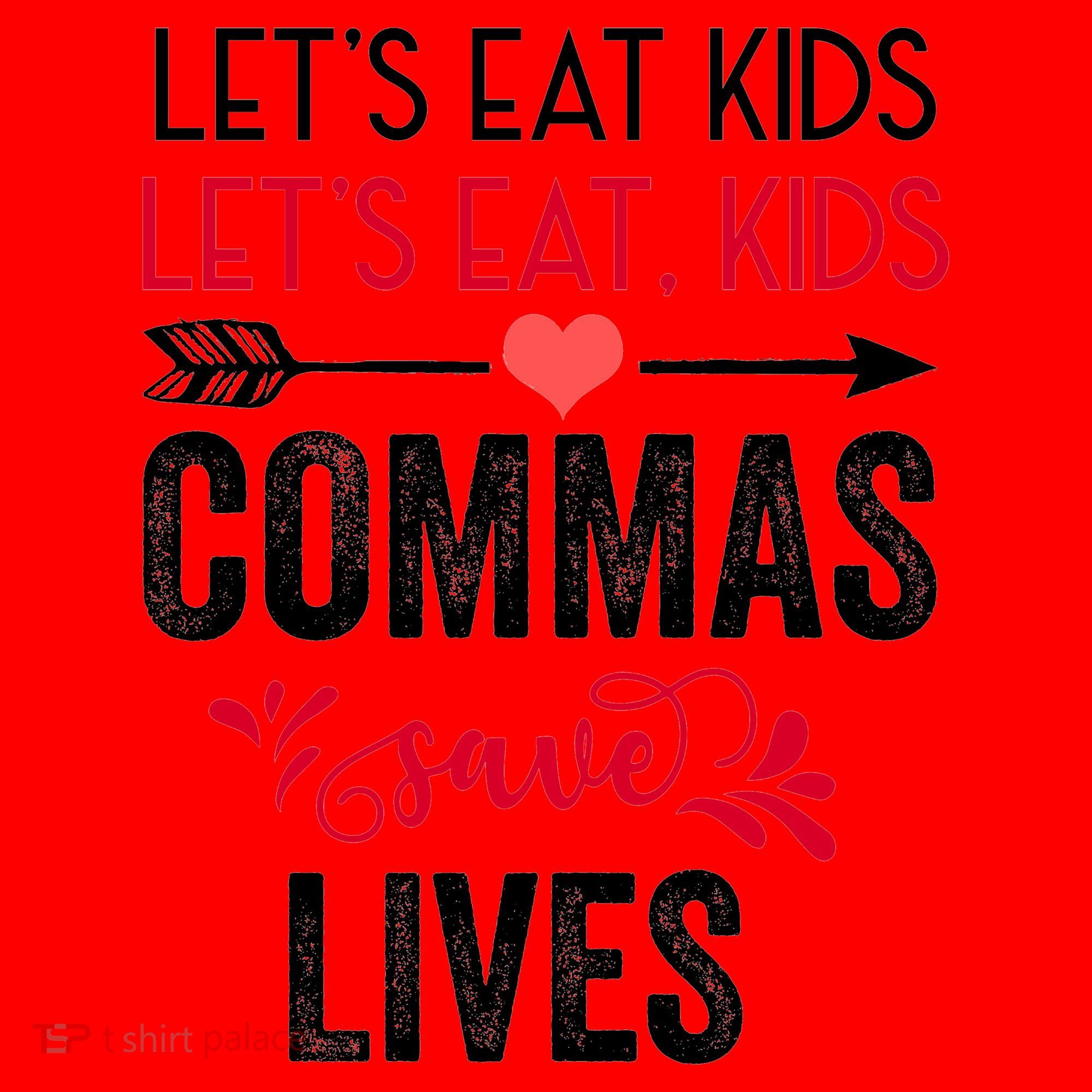 Commas Save Lives Funny Santa Hat