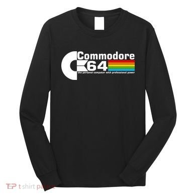 Commodore 64 Retro Computer Long Sleeve Shirt