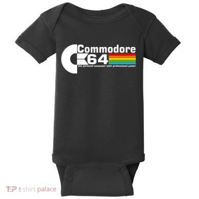 Commodore 64 Retro Computer Baby Bodysuit