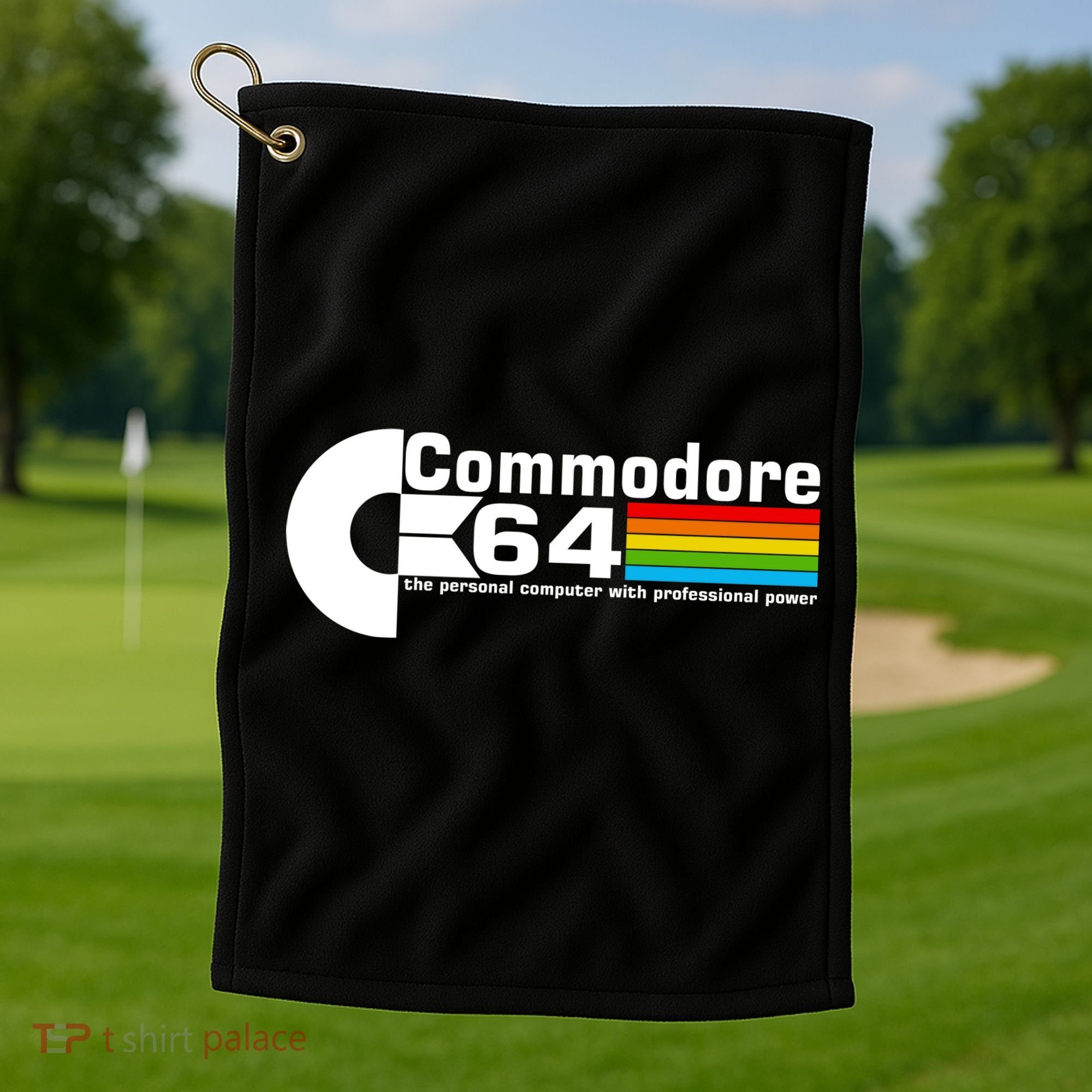 Commodore 64 Retro Computer Golf Towel