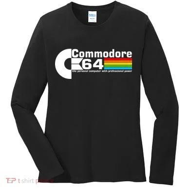 Commodore 64 Retro Computer Women's Long Sleeve Shirt