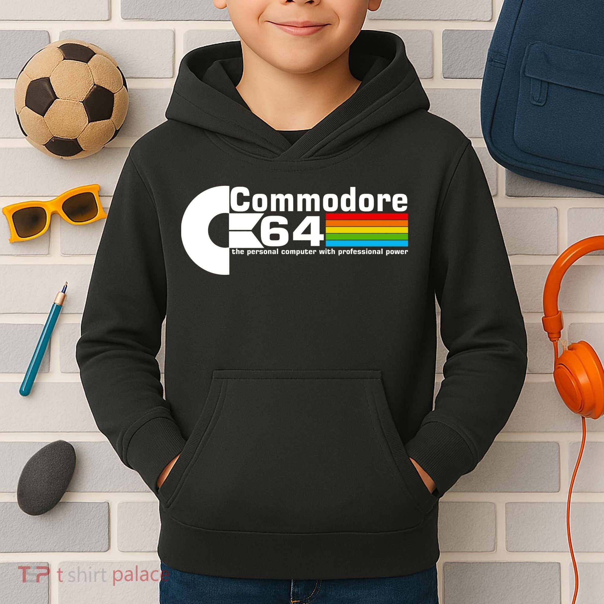 Commodore 64 Retro Computer Kids Hoodie