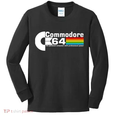 Commodore 64 Retro Computer Kids Long Sleeve Shirt