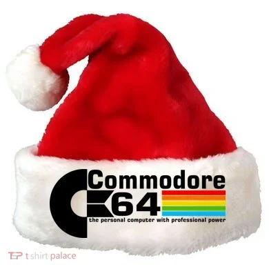 Commodore 64 Retro Computer Santa Hat