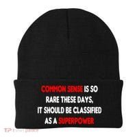 Common Sense Is A Superpower Beanie thumb 0
