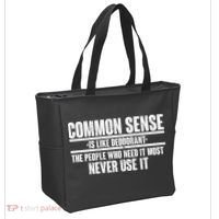 Common Sense Is Like Deodorant Tote Bag thumb 2