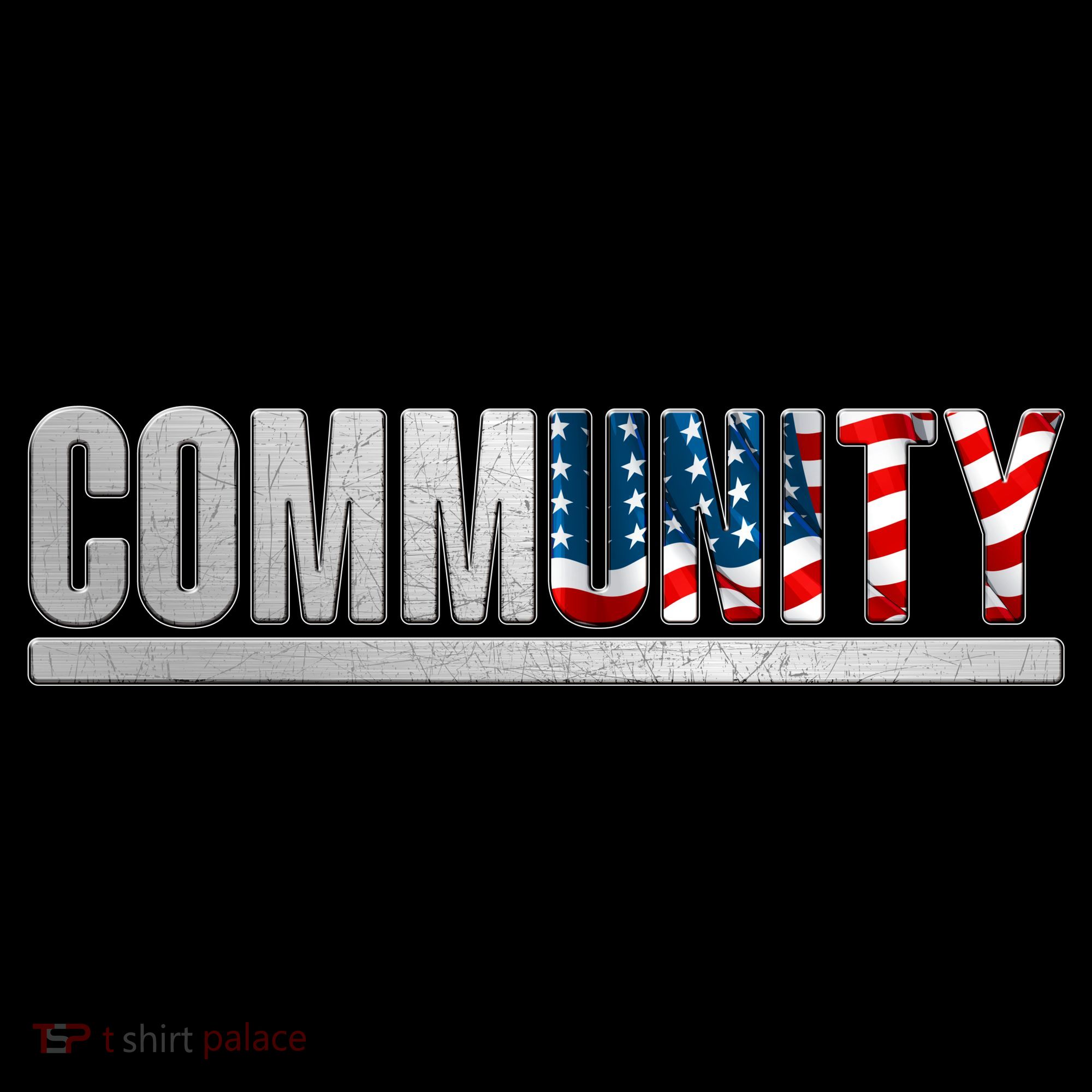 Community USA Flag Toddler Hoodie